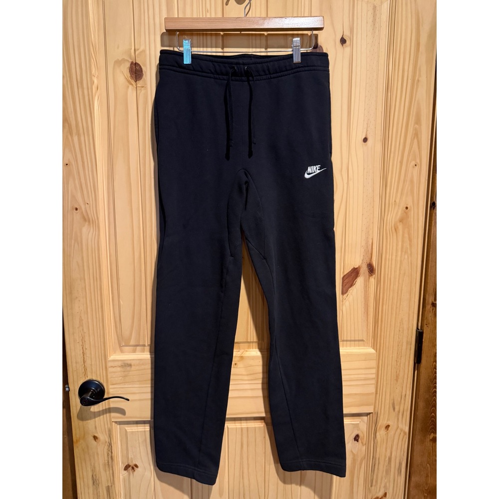 Nike Sportswear Club Fleece Straight Leg Sweatpants Black Small BV2707-010